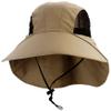 Juniper Large Bill Flap Cap with Mesh Sides, One Size, Khaki view 1