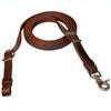 Circle Y Contest Rein | Durable Adjustable Western Flat Leather Equine Training Roper Rain with Heavy Stainless Steel Hardware | Ranch Riding, Horse Training & Equestrian Sport, Walnut, 5/8" view 1
