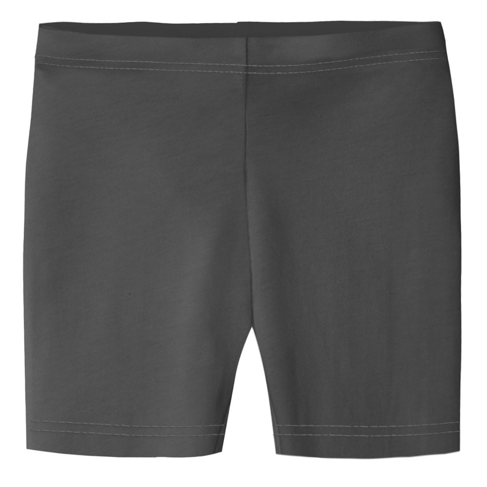 City Threads Made in USA Little Girls Underwear Bike Under Shorts Biker in All Cotton Perfect for SPD and Sensitive Skin Sports Dance School Uniform, Charcoal 2T