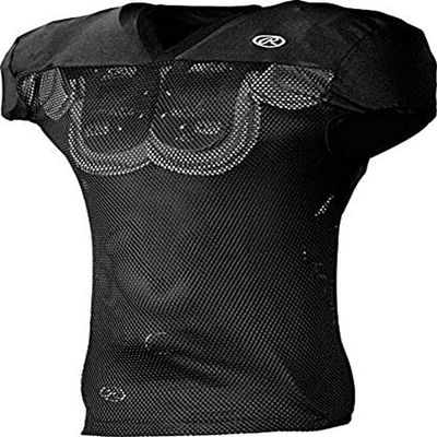 Rawlings Boy's Sporting Goods Boys Youth Premium Pro Cut Practice Football jersey, black, Large