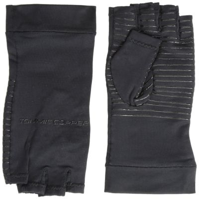 Tommie Copper Women's Recovery Fingerless Gloves, Black, Medium