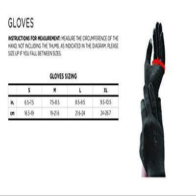 Tommie Copper Men's Force Pulse Seamless Thumb Glove, Black, Large