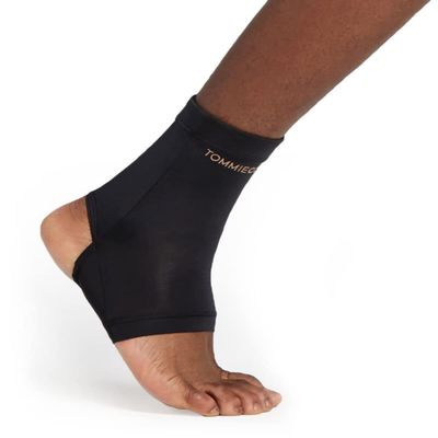Tommie Copper Core Compression Ankle Sleeve, Unisex, Men & Women, Breathable Support Sleeve for Everyday Joint & Muscle Support - Black, X-Large