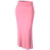 MBJ WB296 Womens Lightweight Floor Length Maxi Skirt S Pink view 1