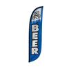 LookOurWay Feather Flag Banner - 12 Feet Tall Advertising Flags for Outdoor Business and Events Promotion - Swooper Flag Only - Beer & Liquor Flags - Ice Cold Beer (10M1200055) view 1