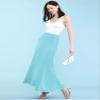 MBJ WB670 Womens Fold-Over Maxi Skirt L Aqua view 3