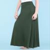 MBJ WB670 Womens Fold-Over Maxi Skirt L Olive view 4