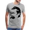 Friedrich Nietzsche Portrait Men's Premium T-Shirt Heather Gray view 1