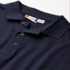 Clique Men's Long-Sleeve Evans Pique Polo, Navy Blue, XXX-Large view 2