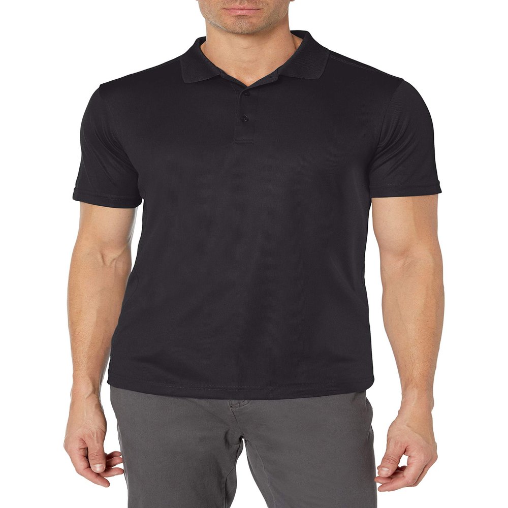 Clique Men's Ice Pique Polo, Black, Large