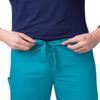 Adar Universal Unisex Scrubs - Drawstring Tapered Leg Scrub Pants - 504P - Teal Blue - S view 4