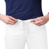 Adar Universal Unisex Scrubs - Drawstring Tapered Leg Scrub Pants - 504P - White - XXS view 4