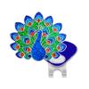 Peacock Golf Ball Marker with Heavy Glitter | Hat Clip Included | Birdie Themed Golfing Accessory | Dancing Peacock | Great for Any Age Golfer for The Spring Season view 1