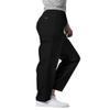 Adar Uniforms Universal Scrubs for Women - Tapered Cargo Scrub Pants 506P Black XS view 3