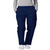 Adar Uniforms Universal Scrubs for Women - Tapered Cargo Scrub Pants 506P Navy XXS view 4