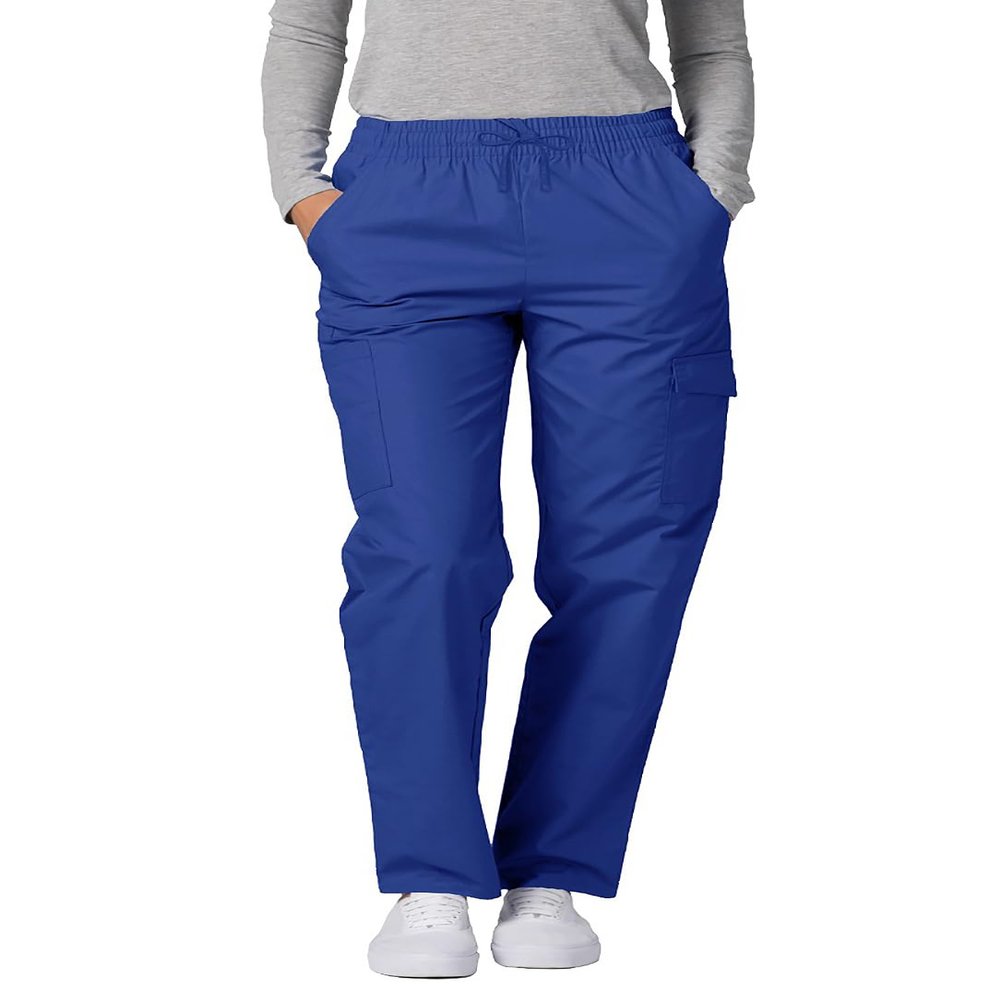 Adar Uniforms Universal Scrubs for Women - Tapered Cargo Scrub Pants 506P Royal Blue S