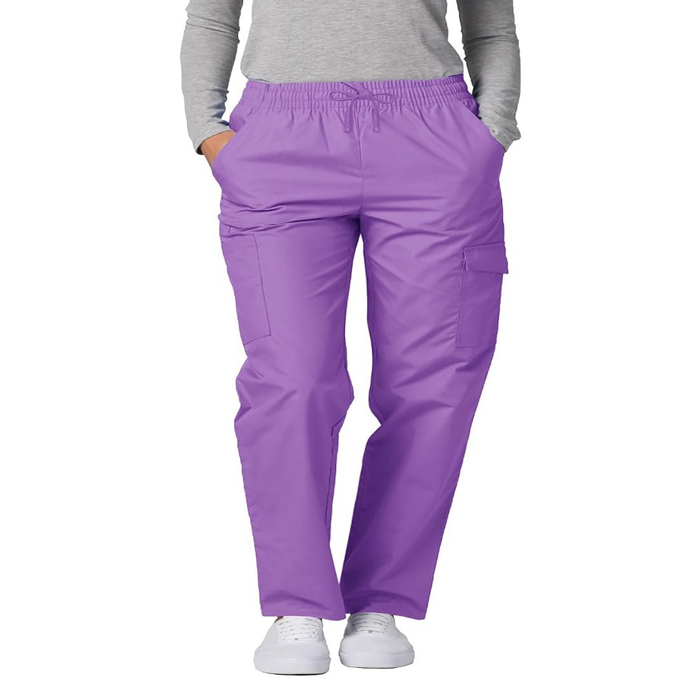 Adar Uniforms Universal Scrubs for Women - Tapered Cargo Scrub Pants 506P Lavender L