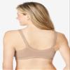 Comfort Choice Women's Plus Size Cotton Front-Close Wireless Bra - 38 DDD, Nude view 2