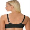 Comfort Choice Women's Plus Size Cotton Front-Close Wireless Bra - 40 DDD, White view 3