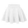 MBJ WB669 Womens Basic Versatile Strechy Flare Skater Skirt M White view 2