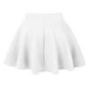 MBJ WB669 Womens Basic Versatile Strechy Flare Skater Skirt M White view 3