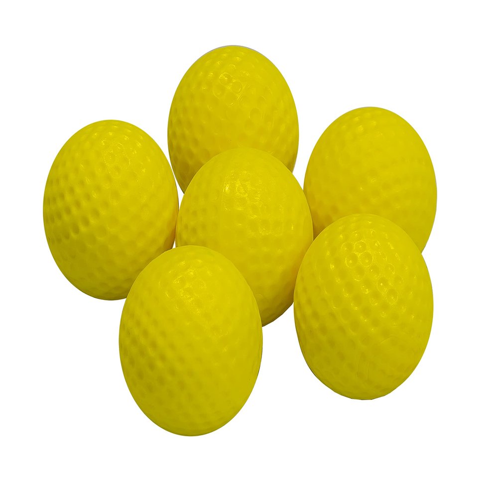 LONGRIDGE Distance Golf Balls (Pack of 6) - Yellow