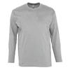 SOL'S Mens Monarch Long Sleeve T-Shirt (S) (Gray Marl) view 1