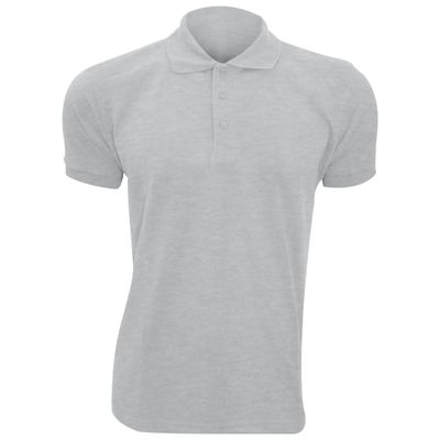 SOL'S Mens Prime Pique Plain Short Sleeve Polo Shirt (4XL (50-52 Chest)) (Grey Marl)