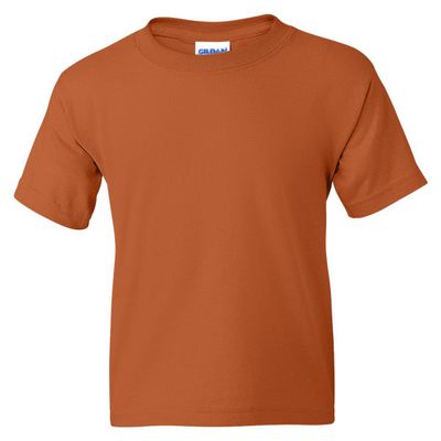 5000B Gildan Youth Heavy Cotton T-Shirt - Texas Orange - X-Small