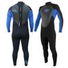 H2Odyssey 3/2mm Men's Vapor Back Zip Wetsuit for Men - Mens Long Sleeve Swimsuit for Surf Board and Deep Sea Diving (Large, Blue) view 1
