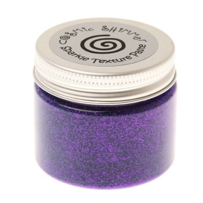 Cosmic Shimmer CSPASTSPVIO Vivid Violet-Sparkle Texture Paste, 50ml
