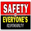 48" Safety is Everyone's Responsibility Decal Sticker Worker OSHA Workplace view 1