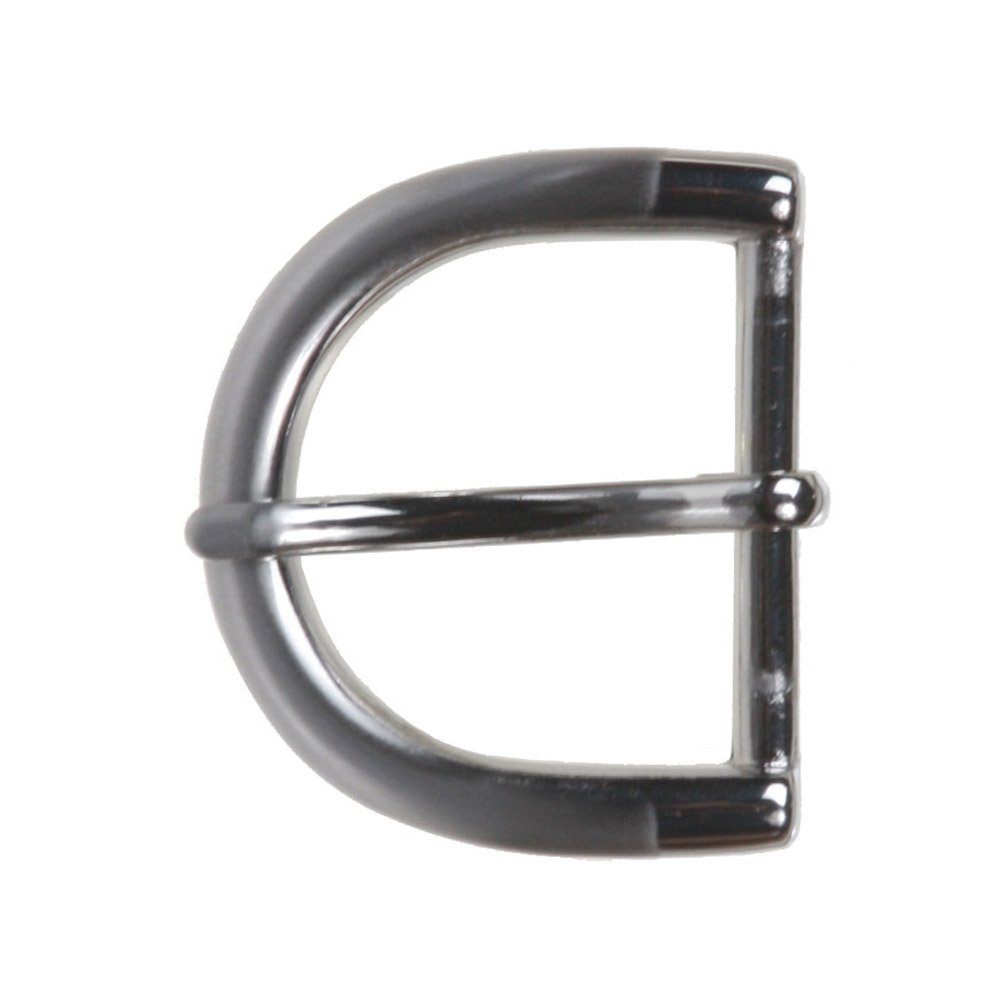 1 3/8" (34 mm) Nickel Free Single Prong Horseshoe Belt Buckle Color: Silver