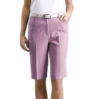Monterey Club Women's Classic Stretch Golf Shorts #2834 (Tropical Pink, Size:6)