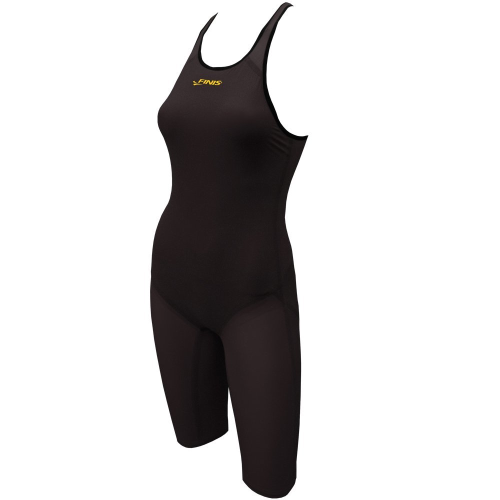 FINIS Women's Vapor Race John Swimsuit, Black, 34