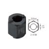 Hozan C-207 Bottom Bracket Tool, BB Tool, 2 Jaws / 6 Jaws/Recessed 0.6 inches (16.3 mm) view 3