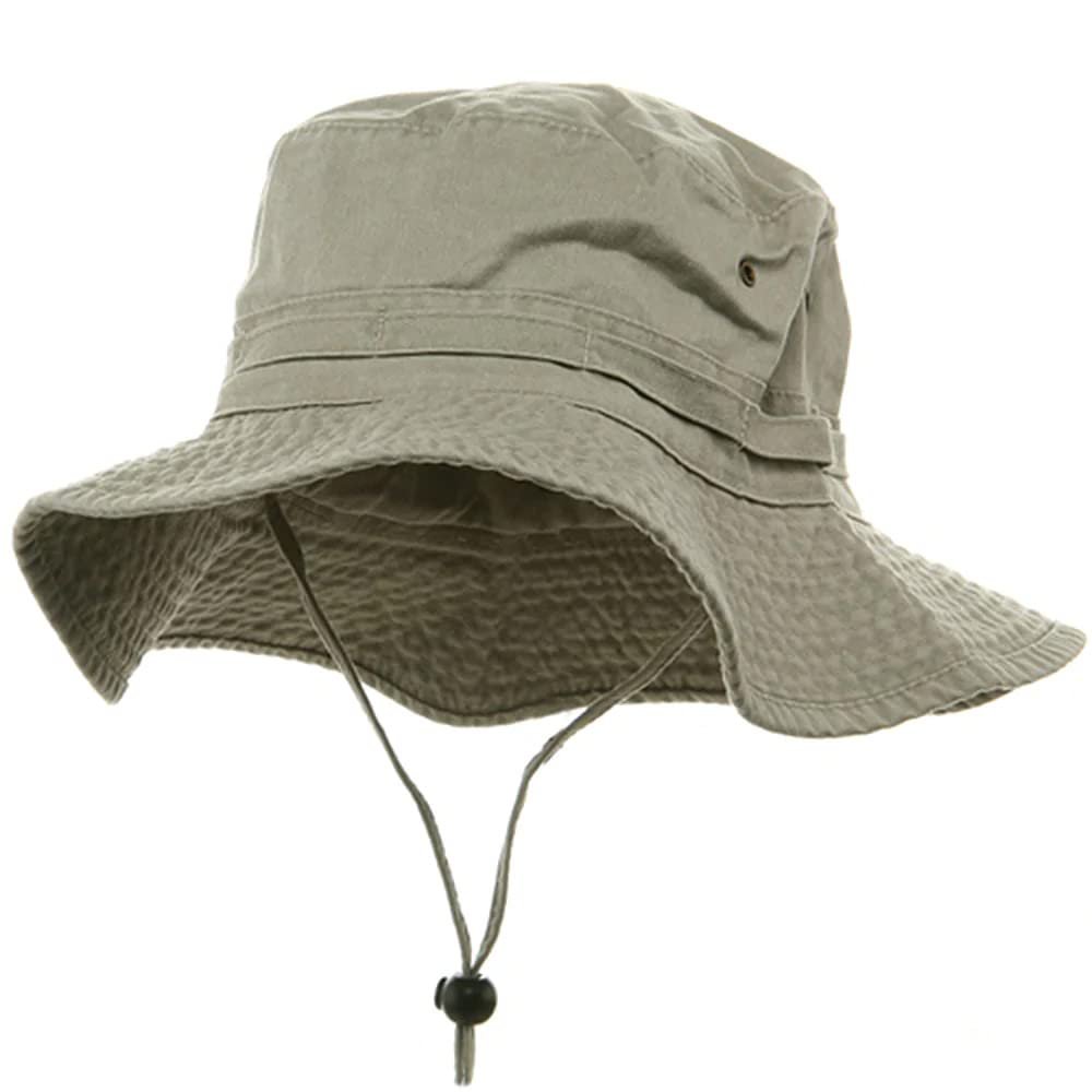 e4Hats.com Extra Big Size Fishing Hat-Beige 2XL-3XL