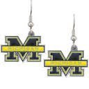 NCAA Licensed Large Logo Dangle Earrings (Michigan Wolverines)