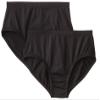 Clementine Little Girls' Athletic Brief 2Pack, Black, 4-6 view 1