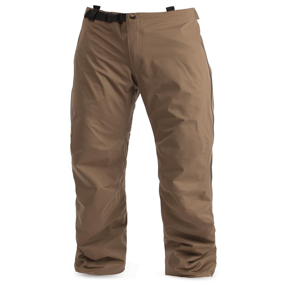 First Lite Men's Boundary Stormtight Pant - Lightweight Waterproof Hunting Pants - Dry Earth - Small