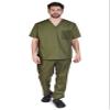 Natural Uniforms Comfortable Fit Men's Workwear Uniform 8 Pocket Top and Pant Set XXXL Olive view 1