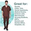 Natural Uniforms Comfortable Fit Men's Workwear Uniform 8 Pocket Top and Pant Set XL Chocolate view 3