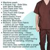 Natural Uniforms Comfortable Fit Men's Workwear Uniform 8 Pocket Top and Pant Set XL Chocolate view 4