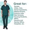 Natural Uniforms Comfortable Fit Men's Workwear Uniform 8 Pocket Top and Pant Set L Hunter Green view 3