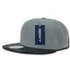 DECKY Acrylic/Vinyl Snapbacks, Black/Grey view 1