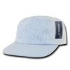 DECKY Seersucker 5 Panel Racer Cap, Blue view 1