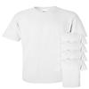 Gildan Men's Seamless Double Needle T-Shirt, White, SMALL. (Pack of 5) view 1