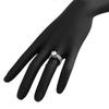 1000 Jewels Jaclyn: 2.45ct 2 pc Brilliant Cut Ice on Fire CZ 6-Prong Style Wedding Ring Set Steel, 3194B sz 5.0 view 4