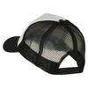 e4Hats.com Mid States Texas Embroidered Foam Mesh Back Cap - Black White OSFM view 3