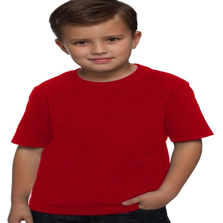 Next Level Boy's Comfort Rib Jersey T-Shirt, Red, Large (Pack of 3)